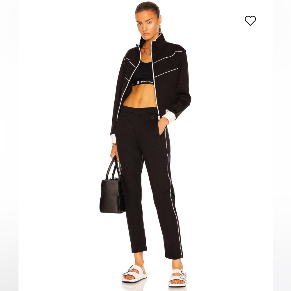 NWOT Nili Lotan x Champion Black Track Pants with Side Piping
